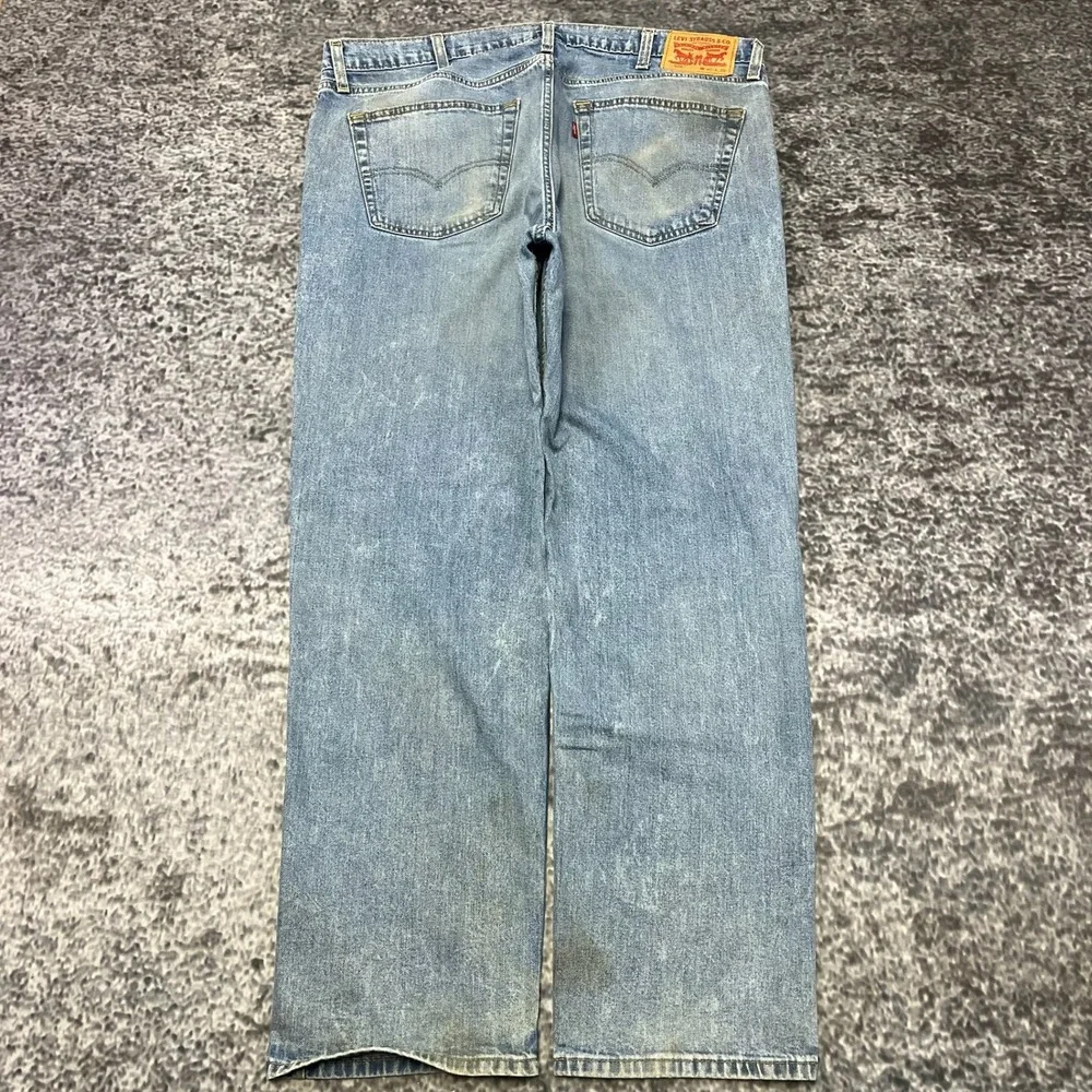 Levi's‎ 559 Jeans Relaxed Straight Mens 40x31 Blue Distressed Denim